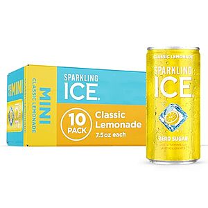 [SnS] $6.64 | 10-Pack 7.5-Oz Sparkling Ice Sparkling Water (Classic Lemonade) at Amazon (66.4￠ each)