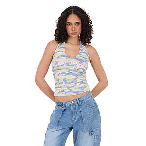 Forever 21 Women’s Green Fitted Halter Crop Top (Color Green/Ivory, Size XXS-XL) $2.50 + Free S&H w/ Walmart+ or $35+