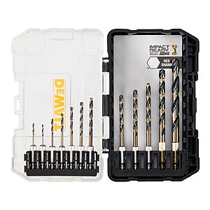 DEWALT 12 Pc Black and Gold Drill Bit Set (DWAH1182) $14.98