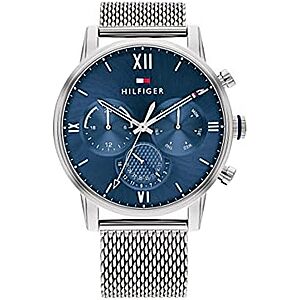 [YMMV, AC] $84 | Tommy Hilfiger Men's Quartz Multifunction Stainless Steel and Link Bracelet Watch, Color: Black (Model: 1791879) at Amazon