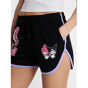 My Melody and Kuromi Women's Graphic Fleece Dolphin Shorts, Size XS $4.94