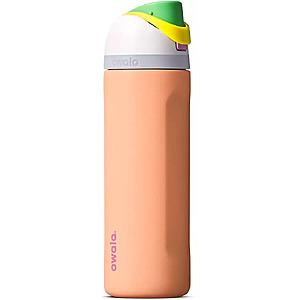 24-Oz Owala FreeSip Stainless Steel Water Bottle (Peachy Keen) $15 + Free Shipping on $49