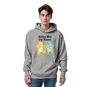 Care Bears, Men's & Big Men's Graphic Hoodie, Rolling with the Homies $11.24