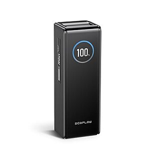 $49.99* | EF ECOFLOW Laptop Power Bank, 25,000mAh 170W Portable Charger at Amazon