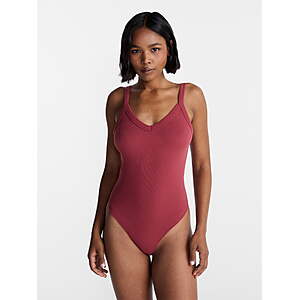 No Boundaries Seamless V Neck Bodysuit, Women's (2 Colors) - $3.24