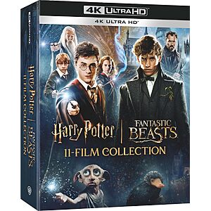Harry Potter and Fantastic Beasts 11-Film Collection (4K Ultra HD) $89.49 Amazon.com