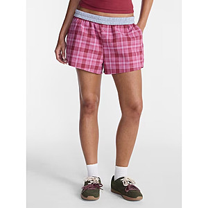 No Boundaries Cotton Boxer Shorts, 3" Inseam, Women's (Various Colors & Sizes) from $2.40