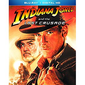 Indiana Jones and the Last Crusade (Blu-ray) $10