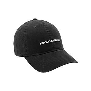 Time and Tru Per My Last Email Cotton Baseball Hat $2.48 + Free S&H w/ Walmart+ or $35+