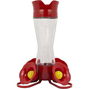 Perky-Pet Pinch-Waist Glass Hummingbird Feeder 8 oz Capacity, Red ( 2 for $14.99 ) $7.97