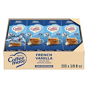 [SnS, AC] $14.16 | 200-Pack 0.38-Oz Coffee Mate Coffee Creamer (French Vanilla) at Amazon