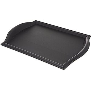 $6.04 | Carlisle FoodService Products 1217BT03 Bistro Plastic Café Tray, 12" X 17", Black at Amazon