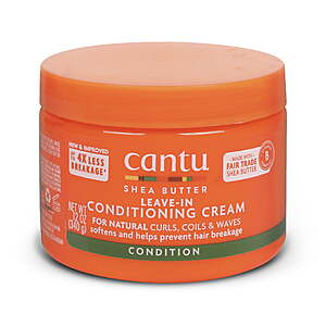 Cantu Shea Butter Leave-In Conditioning Cream for Natural Hair, 12 oz $4.97