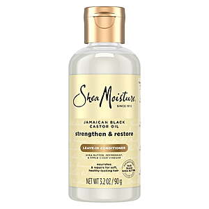 SheaMoisture Leave In Conditioner 100% Pure Jamaican Black Castor Oil, 3.2 oz - $3.98