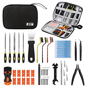 52-Piece 3D Printer Tool Kit w/ Nozzle Cleaning Needles, Files, Scrapers & Tweezers $7.99 + Free Shipping w/ Prime or on $35+