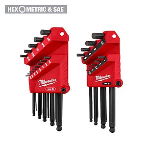 HomeDepot - Milwaukee Ball End SAE/Metric L- Key Set (22-Piece) - $34.97