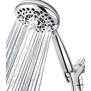 5" DAKINGS 6-Mode High Pressure Handheld Showerhead Set w/ 60" Stainless Steel Hose $9.99 + Free Shipping w/ Prime or on $35+