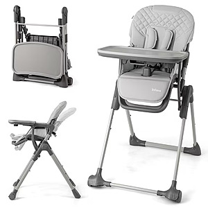 INFANS Baby Highchair, Convertible Quick Folding Portable Highchair, Gray $69.99 + Free Shipping