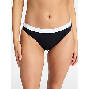 Time and Tru Women's Contrast Banded Bikini Bottoms, Select Sizes - $2.73