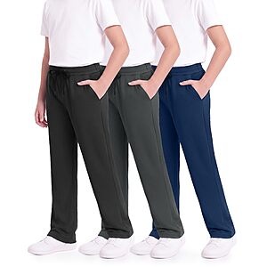 BOOJO 3 Pack Boys Sweatpants with Pockets Athletic Mesh Track Pants from $18.89 + Free Shipping