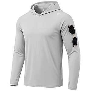 SWISSWELL Sun Shirts for Men UPF 50+ Long Sleeve UV Protection Hoodie - $9.99 After coupon