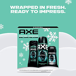 $5 WM Cash + AXE Apollo or Regiment Gift Set for Long Lasting Odor Protection, Winter Wingman, 4Count $10
