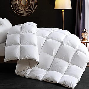 [Prime] Ubauba King Size Goose Down Duvet Insert w/ 100% Cotton Shell (White) $29.63 + Free Shipping