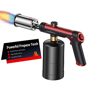 ThermoMaven One-Tap Max Fire Propane Torch $23.90 + Free Shipping w/ Prime or Orders $35+