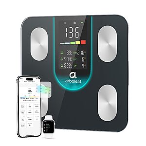 Amazon – Arboleaf Smart Body Weight & Fat Scale - $27.29 w/ Code