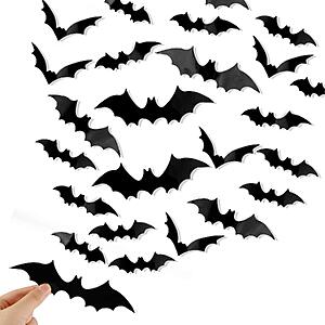Amazon – DIYASY 120-Pc 3D Bat Wall Decor - $3.99 w/ Code