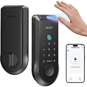 Lockin Veno Palm Vein & Fingerprint Smart Door Lock w/ Built-in WiFi $99.99 + Free Shipping