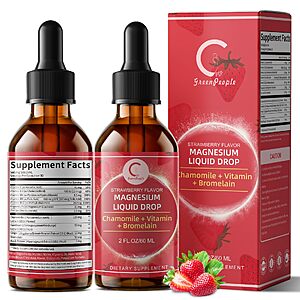 Amazon – Magnesium Glycinate Liquid Drops, 4 Fl Oz - $9.99 w/ Code