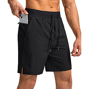 Soothfeel Men's 7" Athletic Running Shorts w/ Zipper Pockets (Various) $9.85 + Free Shipping w/ Prime or on $35+