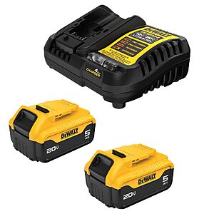 BOGO: DEWALT 20 -Volt 2 -Pack 5 Ah 5 Ah Lithium-ion ) | DCB205-2C