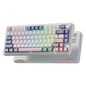 Womier L75 Wireless Gaming Keyboard, Creamy Mechanical Keyboard with Knob - 39.19 $39.19
