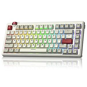 Redragon K777 75% Wireless Gasket Mechanical Gaming Keyboard with Knob - $39.99