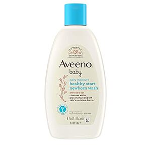 [SnS, AC] $3.85 | 8-Oz Aveeno Baby Healthy Start Nourishing Newborn Wash (Fragrance Free) at Amazon