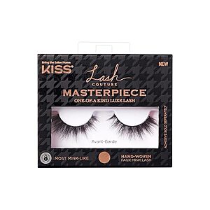 [NEW, AC] $4.58 | KISS Lash Couture Masterpiece Hand-Woven Faux Mink False Eyelashes at Amazon