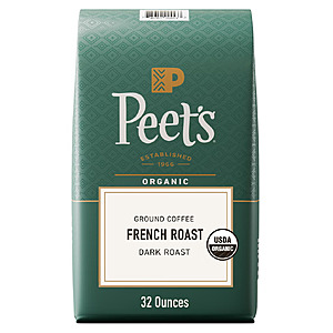 In-store: Peet's Organic Dark French Roast Ground Coffee, 32 oz - $15.29