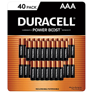 Duracell Coppertop Alkaline AAA Batteries, 40-count - $18.99