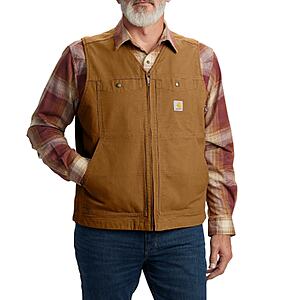 Carhartt Men's Relaxed Fit Montana Duck Vest (Brown) $41 + Free Shipping