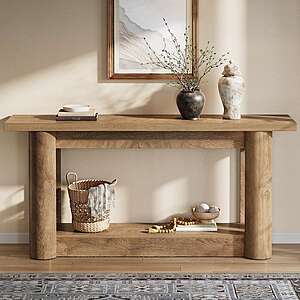 63" Tribesigns Way to Origin Benjamin 2-Tier Wood Console Table (Brown) $95.79 + Free Shipping