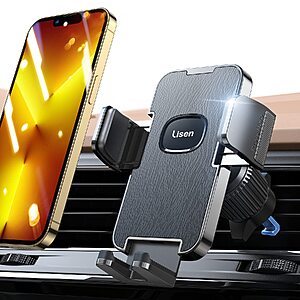 LISEN 3-in-1 Car Phone Mount w/ Extendable Arm (Dashboard, Windshield or Air Vent) $9.99 + Free Shipping w/ Prime or on $35+