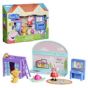 Peppa Pig Toys Peppa's Bedroom Set, Works with Peppa's Big Family House Playset - $9.18