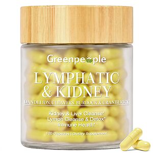 120-Count Lymphatic Drainage & Kidney cleansing Supplements $11.86