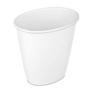 Sterilite 1.5 Gal Small Bathroom Plastic Trash Can with No Lid, White $0.98