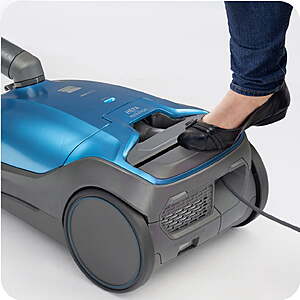 $219.99 (Save $120)  Kenmore Pet Friendly Lightweight Bagged Canister Vacuum Cleaner with Extended Telescoping Wand, HEPA, 2 Motors, Retractable Cord, and 4 Cleaning Tools, Blue