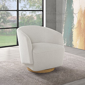 Costco Members: Henredon Murphy Swivel Boucle Chair (Cream) $299.99 + Free Delivery & Setup