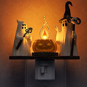 L LOHAS LED Ghost Campfire Halloween Flickering Flame Night Light $7.99 + Free Shipping w/ Prime or on $35+