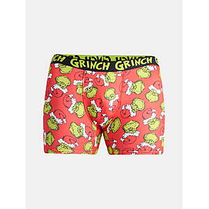Dr. Seuss The Grinch Men’s Boxer Briefs, 2-Pack, Sizes S-XL